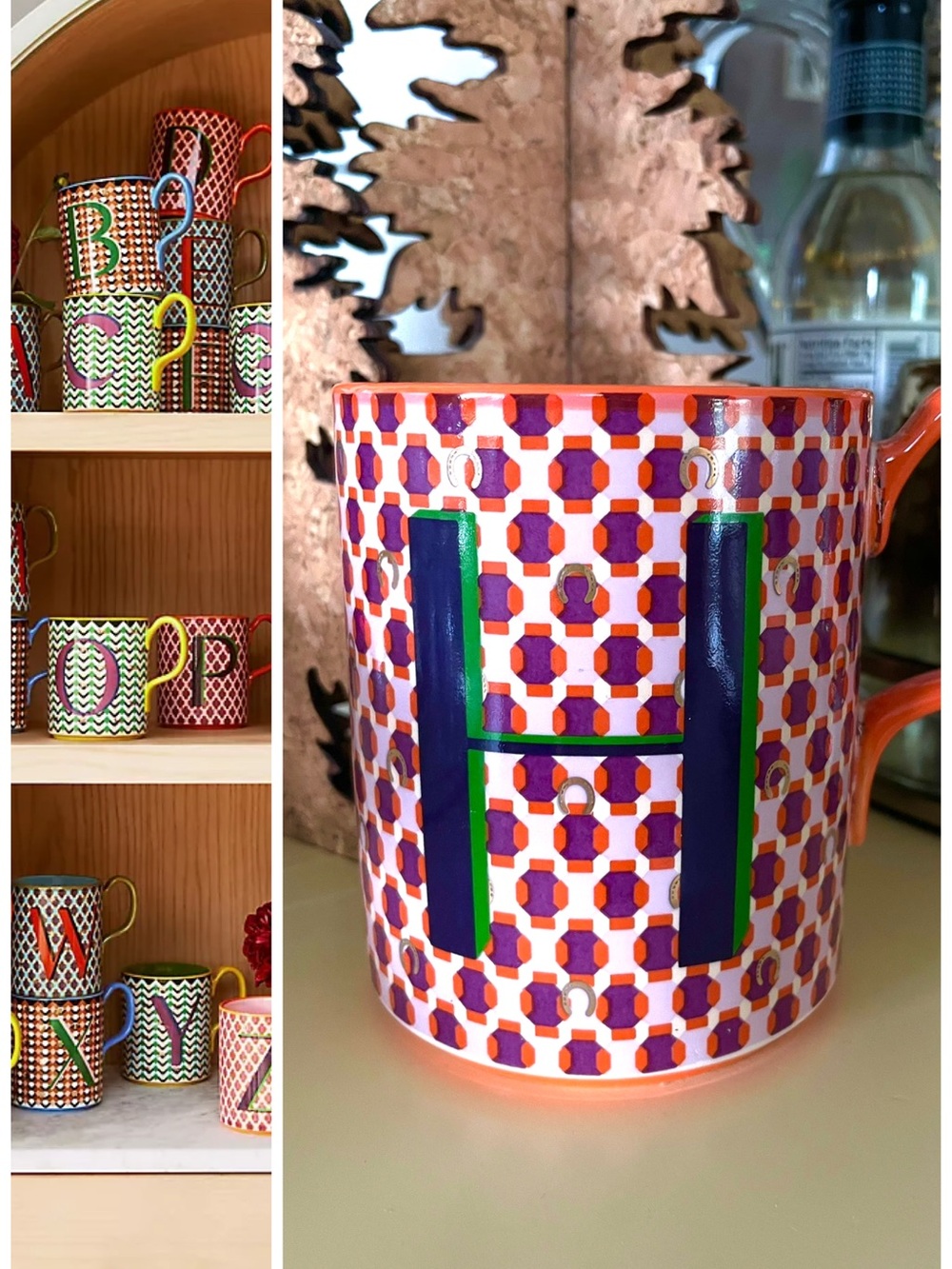 Anthropologie The Parker Monogram Mug Letter H NWT
